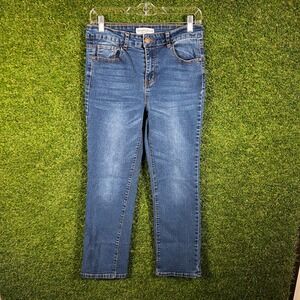 Honey & Bristle Womens Mid Rise Bootcut Jeans Blue Denim Size 10‎